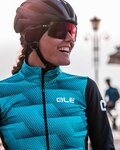 ALÉ Fahrrad-Thermojacke - SOLID SHARP LADY WNT - Hellblau/Schwarz