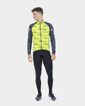 ALÉ Fahrradjacke und Hose für den Winter - SOLID SHARP WINTER - Schwarz/Gelb