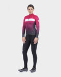 ALÉ Radtrikot und Hose für den Winter - PR-R STARS LADY WNT - Rosa/Schwarz