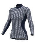 ALÉ Langarm Fahrrad-Shirt - INTIMO CUBES LADY - Blau