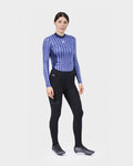 ALÉ Langarm Fahrrad-Shirt - INTIMO CUBES LADY - Blau
