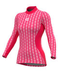 ALÉ Langarm Fahrrad-Shirt - INTIMO CUBES LADY - Rosa