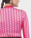 ALÉ Langarm Fahrrad-Shirt - INTIMO CUBES LADY - Rosa