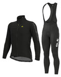 ALÉ Fahrradjacke und Hose für den Winter - FONDO WINTER - Schwarz