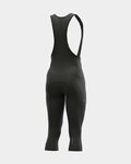 ALÉ 3/4 lange Fahrradhose mit Träger  - WINTER 3/4 - Schwarz/Weiß