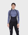 ALÉ Lange Fahrradhose mit Trägern - FUTURE WARM LADY - Schwarz