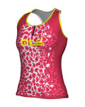 ALÉ Ärmelloses Fahrradtrikot - AGGUATO LADY  - Rosa/Weiß