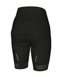 ALÉ Kurzarm Radtrikot und Shorts - SOLID RIDE LADY - Schwarz/Rot/Weiß