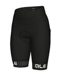 ALÉ Kurzarm Radtrikot und Shorts - SOLID RIDE LADY - Schwarz/Rot/Weiß