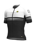 ALÉ Kurzarm Fahrradtrikot - SLIDE - Schwarz/Weiß