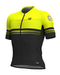 ALÉ Kurzarm Fahrradtrikot - SLIDE - Gelb/Schwarz