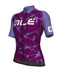 ALÉ Kurzarm Fahrradtrikot - CRACLE LADY - Lila