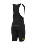 ALÉ Kurze Fahrradhose mit Trägern - PRO RACE - Schwarz/Gelb