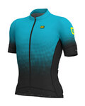 ALÉ Kurzarm Fahrradtrikot - DOTS - Schwarz/Hellblau