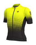 ALÉ Kurzarm Fahrradtrikot - DOTS - Schwarz/Gelb