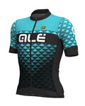 ALÉ Kurzarm Fahrradtrikot - HEXA - Türkis/Schwarz