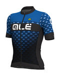 ALÉ Kurzarm Fahrradtrikot - HEXA - Schwarz/Blau