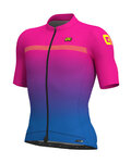 ALÉ Kurzarm Fahrradtrikot - FADE - Rosa/Blau