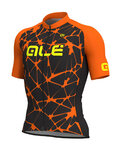 ALÉ Kurzarm Fahrradtrikot - CRACLE - Orange/Schwarz