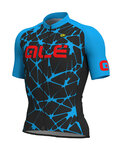 ALÉ Kurzarm Fahrradtrikot - CRACLE - Blau/Schwarz