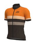 ALÉ Kurzarm Fahrradtrikot - VINTAGE MERINO - Orange/Schwarz
