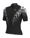ALÉ Kurzarm Fahrradtrikot - PRO RACE - Schwarz/Weiß