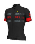 ALÉ Kurzarm Fahrradtrikot - STRADA - Rot/Schwarz
