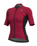 ALÉ Kurzarm Fahrradtrikot - RACE LADY - bordeaux