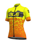 ALÉ Kurzarm Fahrradtrikot - IBISCO LADY - Gelb/Orange