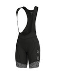 ALÉ Kurze Fahrradhose mit Trägern - MASTER LADY - Weiß/Schwarz