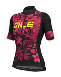 ALÉ Kurzarm Fahrradtrikot - SARTANA LADY  - Rosa/Schwarz