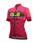 ALÉ Kurzarm Fahrradtrikot - IBISCO LADY - Schwarz/Rosa