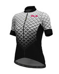 ALÉ Kurzarm Fahrradtrikot - HEXA LADY  - Weiß/Schwarz