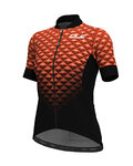 ALÉ Kurzarm Fahrradtrikot - HEXA LADY  - Orange/Schwarz