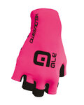 ALÉ Fingerlose Fahrradhandschuhe - VELOCISSIMO  - Schwarz/Rosa