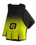 ALÉ Fingerlose Fahrradhandschuhe - DOTS  - Gelb/Schwarz