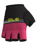 ALÉ Fingerlose Fahrradhandschuhe - CLASSICHE DEL NORD - Schwarz/Rosa