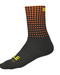 ALÉ Klassische Fahrradsocken - DOTS - Orange/Schwarz