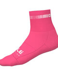 ALÉ Klassische Fahrradsocken - LOGO Q-SKIN  - Rosa