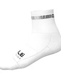 ALÉ Klassische Fahrradsocken - LOGO Q-SKIN  - Weiß