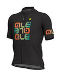 ALÉ Kurzarm Fahrradtrikot - MIRROR - Schwarz