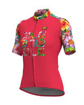 ALÉ Kurzarm Fahrradtrikot - LAB FLOWER LADY - Rosa