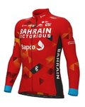 ALÉ Langarm Fahrradtrikot für den Winter - BAHRAI VICTORIOUS 22 - Gelb/Blau/Rot/Schwarz