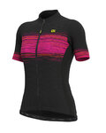 ALÉ Kurzarm Fahrradtrikot - START LADY  - Schwarz/Rosa