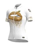 ALÉ Kurzarm Fahrradtrikot - LIPS LADY - Weiß/Gold