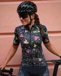 ALÉ Kurzarm Fahrradtrikot - VERSILIA LADY - Schwarz