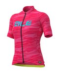 ALÉ Kurzarm Fahrradtrikot - ROCK LADY - Rosa