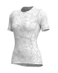 ALÉ Kurzarm Fahrrad-Shirt - PETUNIA LADY - Weiß