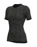 ALÉ Kurzarm Fahrrad-Shirt - PETUNIA LADY - Schwarz