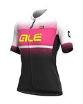 ALÉ Kurzarm Fahrradtrikot - BLEND LADY - Schwarz/Weiß/Rosa